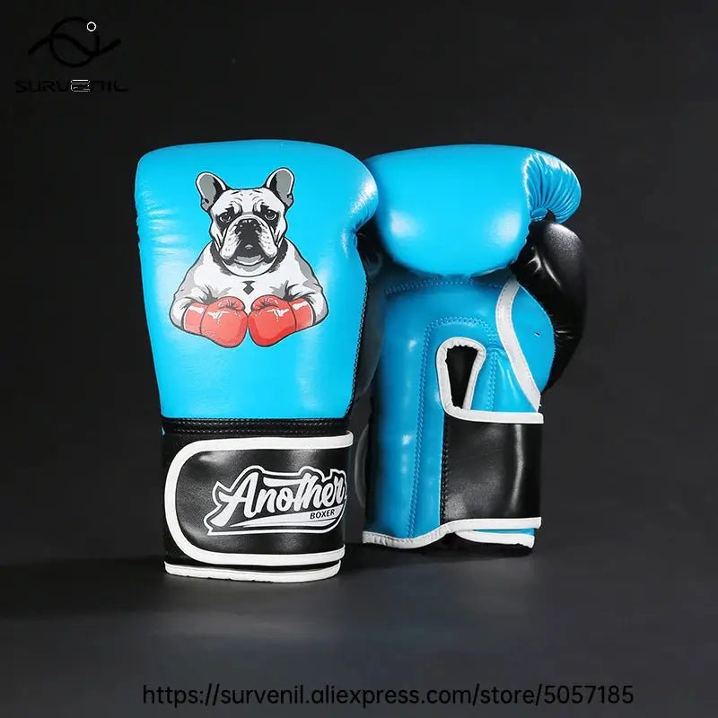 Kick Boxing Gloves 10/12/14oz/16oz PU Leather Professional Muay Thai MMA Kickboxing Glove Silver Sandbag Punch Training Gear - KC’s Way‼️🥊