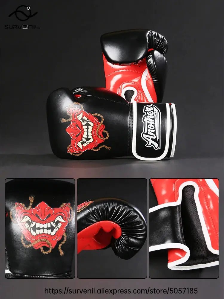 Kick Boxing Gloves 10/12/14oz/16oz PU Leather Professional Muay Thai MMA Kickboxing Glove Silver Sandbag Punch Training Gear - KC’s Way‼️🥊
