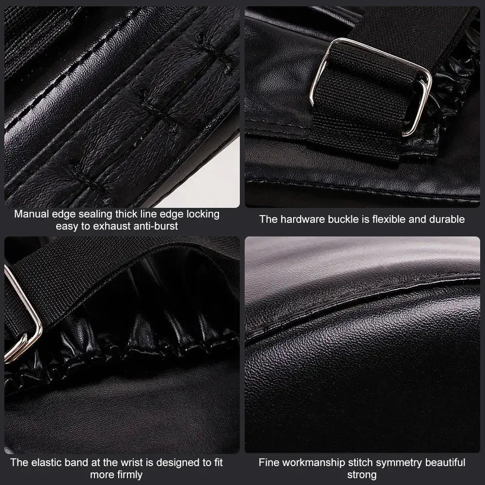 Kick Boxing Gloves Pad PU Leather Punch Target Bag for Adults Kids MMA Karate Muay Thai Free Fight Sanda Training Equipment - KC’s Way‼️🥊