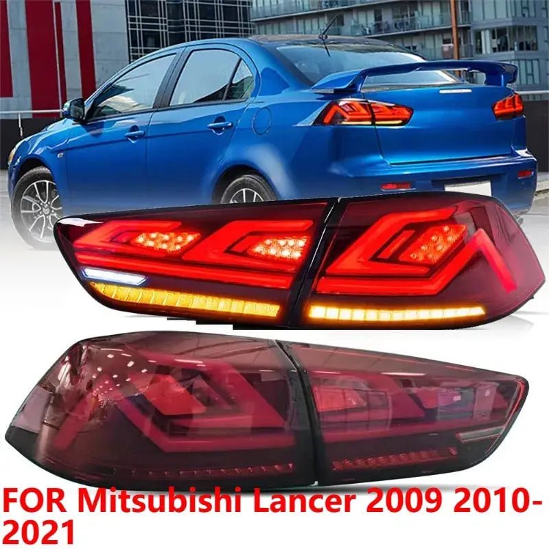 LED Tail Lights For Mitsubishi Lancer 2009 - 2021 Rear Lamp Assembly Pair - PureGlamSpin