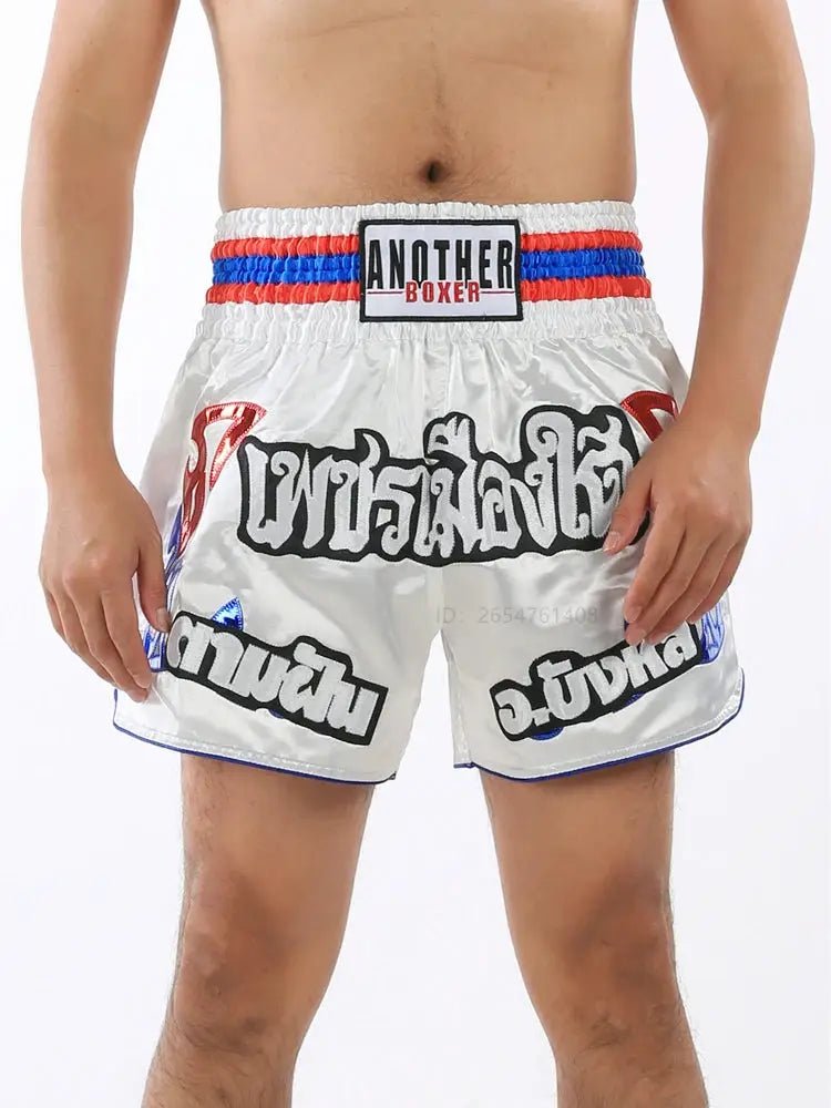 Men's Boxing Shorts Kickboxing Short Muay Thai Women Child Martial Arts Training Team Clothes Gym Grappling BJJ Cage Fight Pants - KC’s Way‼️🥊