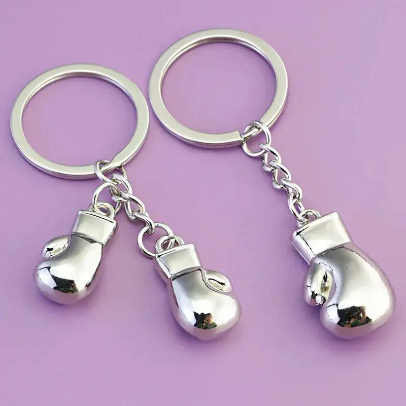 Metal Boxing Gloves Keychain Sport 3D Fitness Boxing Key Ring For Men Backpack Pendant Car Trinket Fight Club Match Gift - KC’s Way‼️🥊