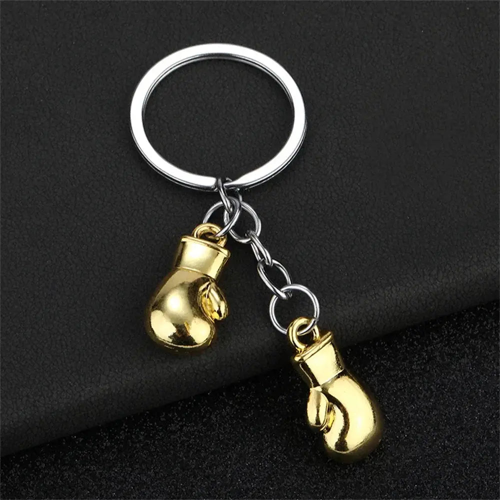 Metal Boxing Gloves Keychain Sport 3D Fitness Boxing Key Ring For Men Backpack Pendant Car Trinket Fight Club Match Gift - KC’s Way‼️🥊