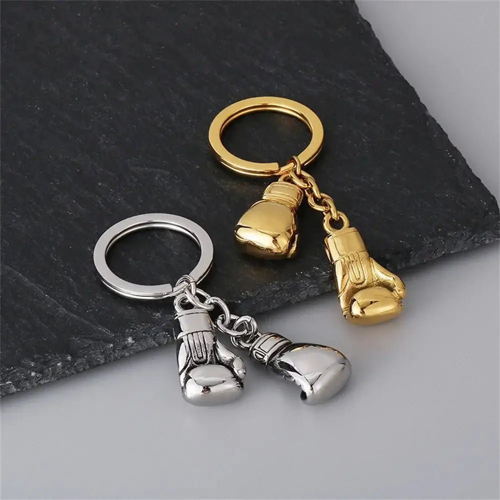 Metal Boxing Gloves Keychain Sport 3D Fitness Boxing Key Ring For Men Backpack Pendant Car Trinket Fight Club Match Gift - KC’s Way‼️🥊