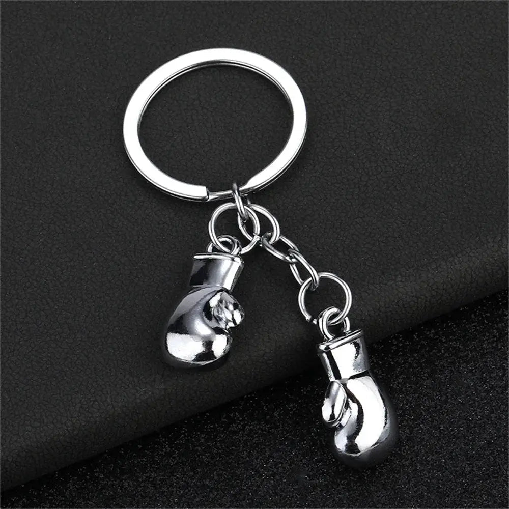 Metal Boxing Gloves Keychain Sport 3D Fitness Boxing Key Ring For Men Backpack Pendant Car Trinket Fight Club Match Gift - KC’s Way‼️🥊
