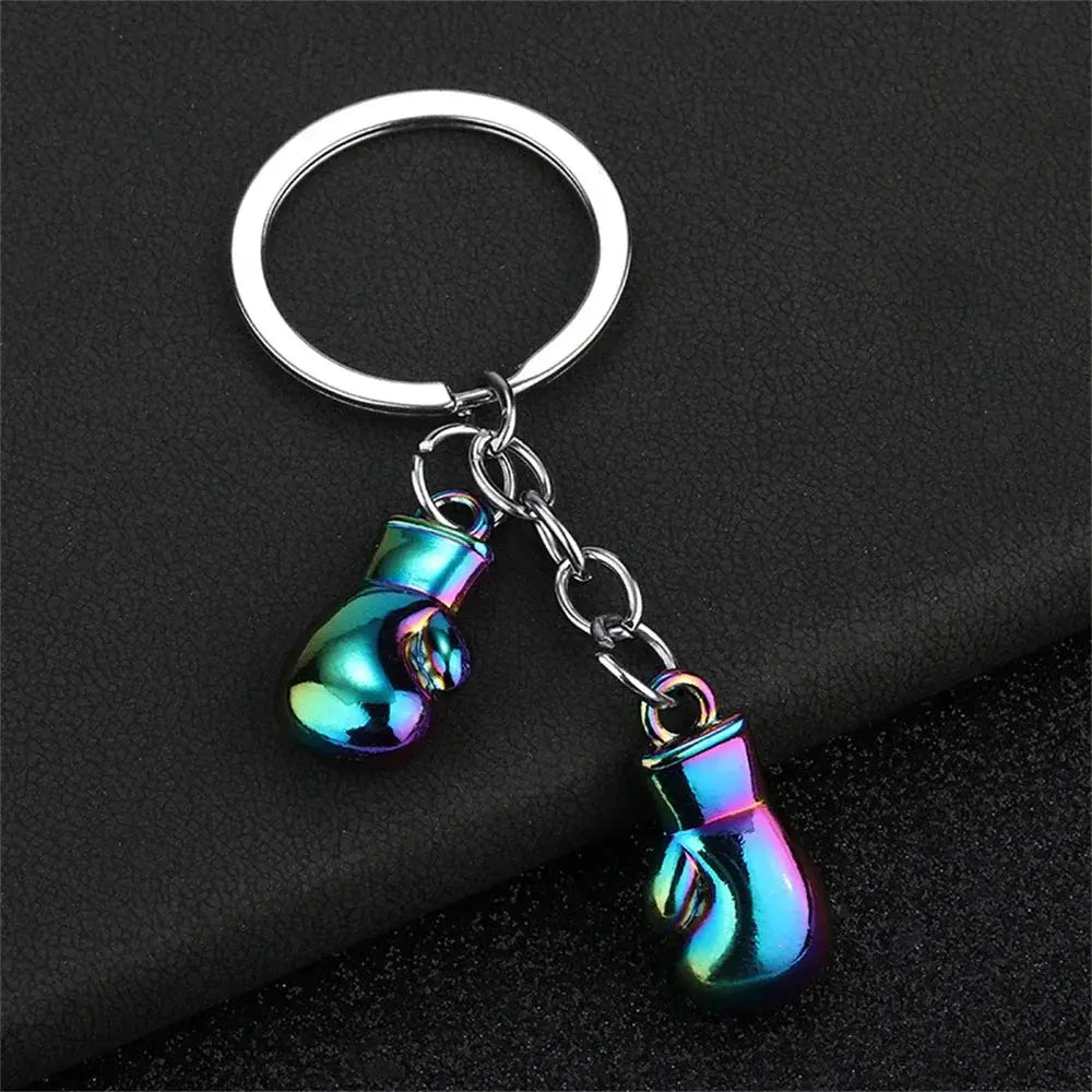 Metal Boxing Gloves Keychain Sport 3D Fitness Boxing Key Ring For Men Backpack Pendant Car Trinket Fight Club Match Gift - KC’s Way‼️🥊