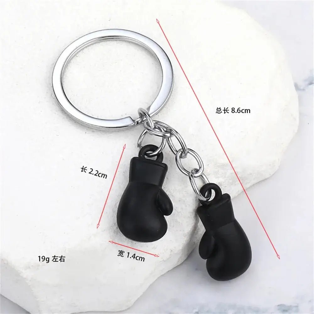 Metal Boxing Gloves Keychain Sport 3D Fitness Boxing Key Ring For Men Backpack Pendant Car Trinket Fight Club Match Gift - KC’s Way‼️🥊