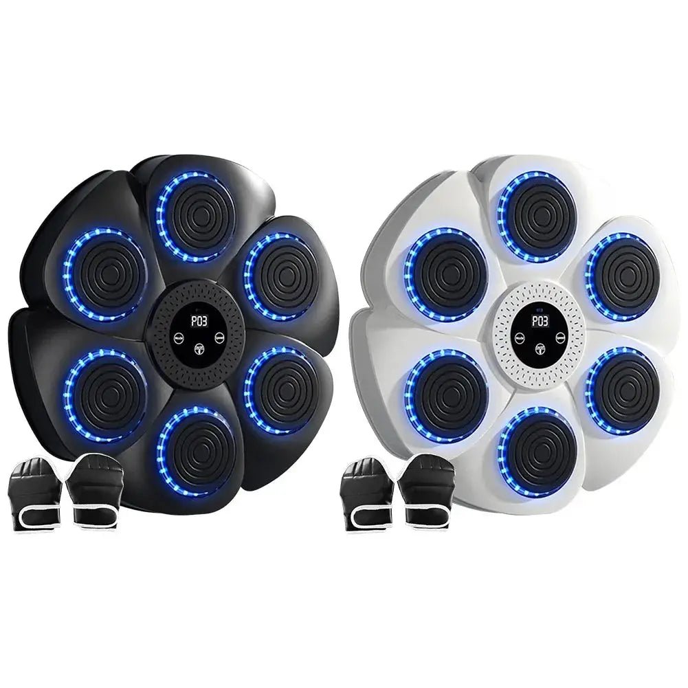 Music Boxing Machine Boxing Training Punching Equipment Type C Charging Workout Boxing Target Machine RGB Light for Home Workout - KC’s Way‼️🥊