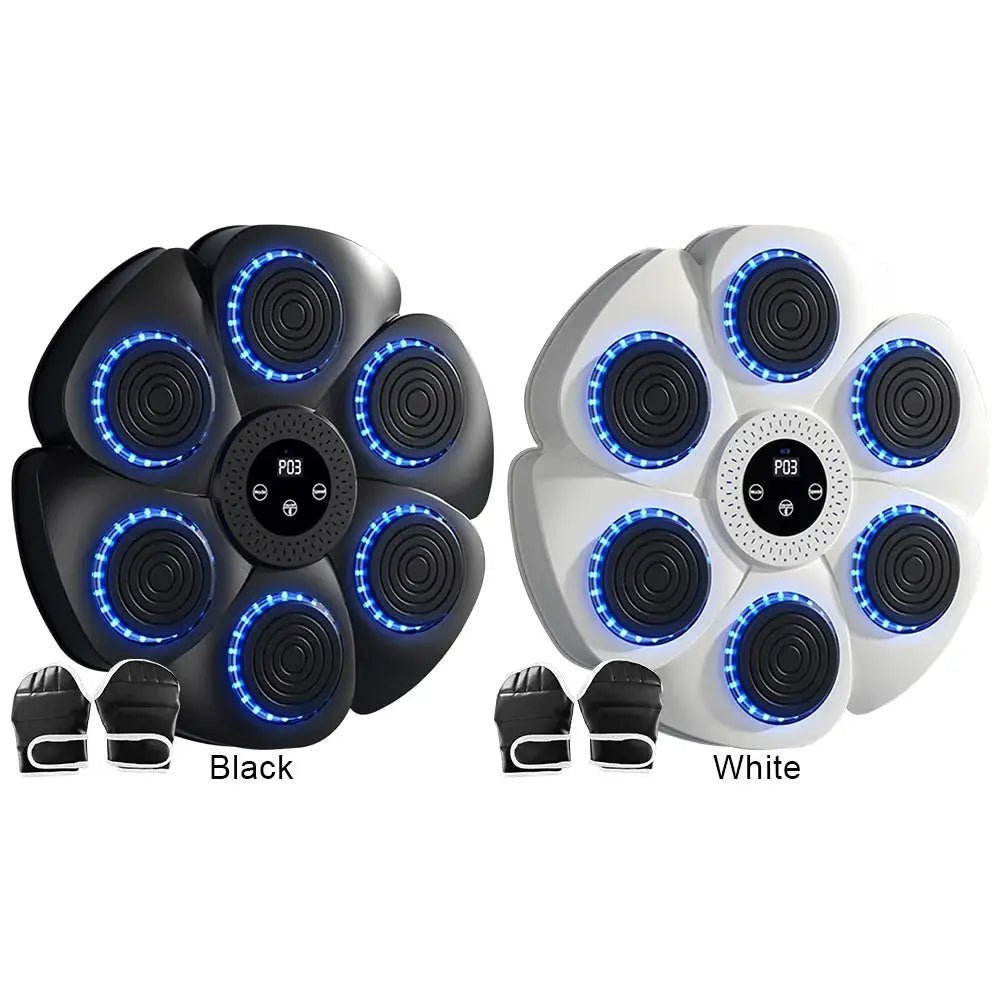 Music Boxing Machine Music Boxing Puncher Adjustable Boxing Training Punching Equipment Type C Charging with Gloves for Home Gym - KC’s Way‼️🥊