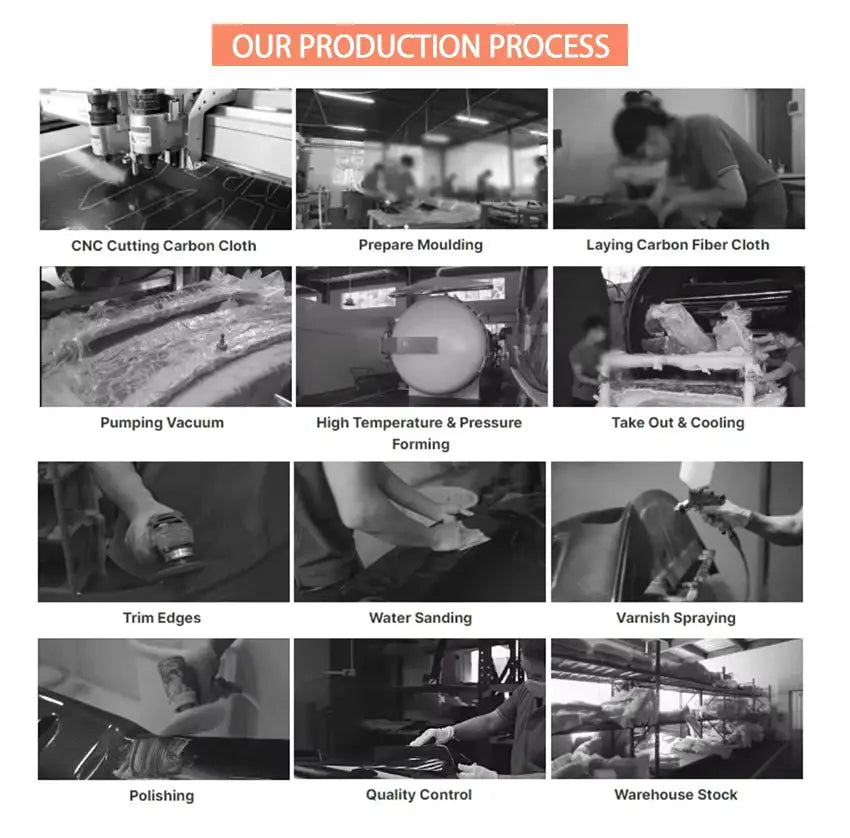 New Carbon Fiber Hood For 2007 - 2016 Mitsubishi Lancer EVO X - PureGlamSpin