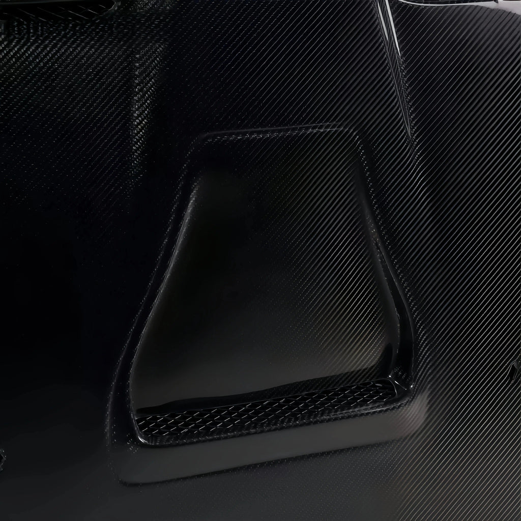 New Carbon Fiber Hood For 2007 - 2016 Mitsubishi Lancer EVO X - PureGlamSpin