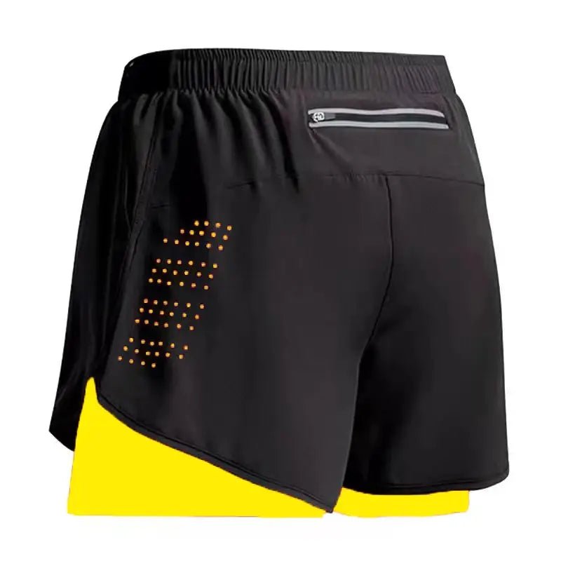 New Men Running Shorts Gym Sports Shorts 2 In 1 Quick Dry Workout Training Gym Fitness Jogging Short Pants Summer Men Shorts - KC’s Way‼️🥊