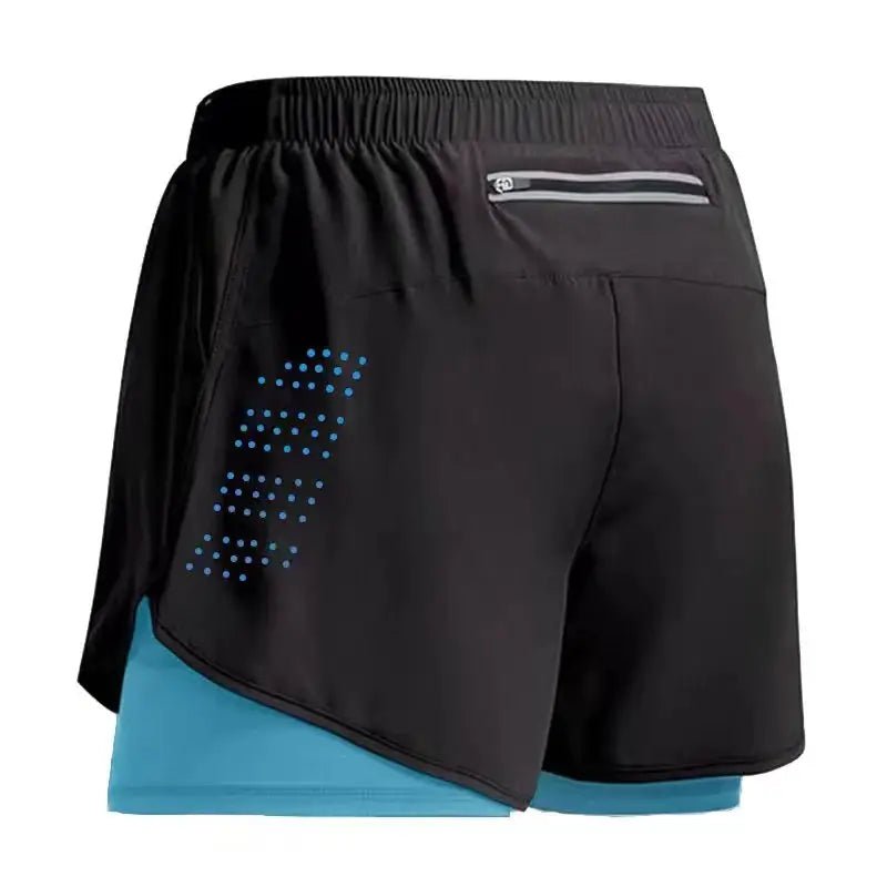 New Men Running Shorts Gym Sports Shorts 2 In 1 Quick Dry Workout Training Gym Fitness Jogging Short Pants Summer Men Shorts - KC’s Way‼️🥊