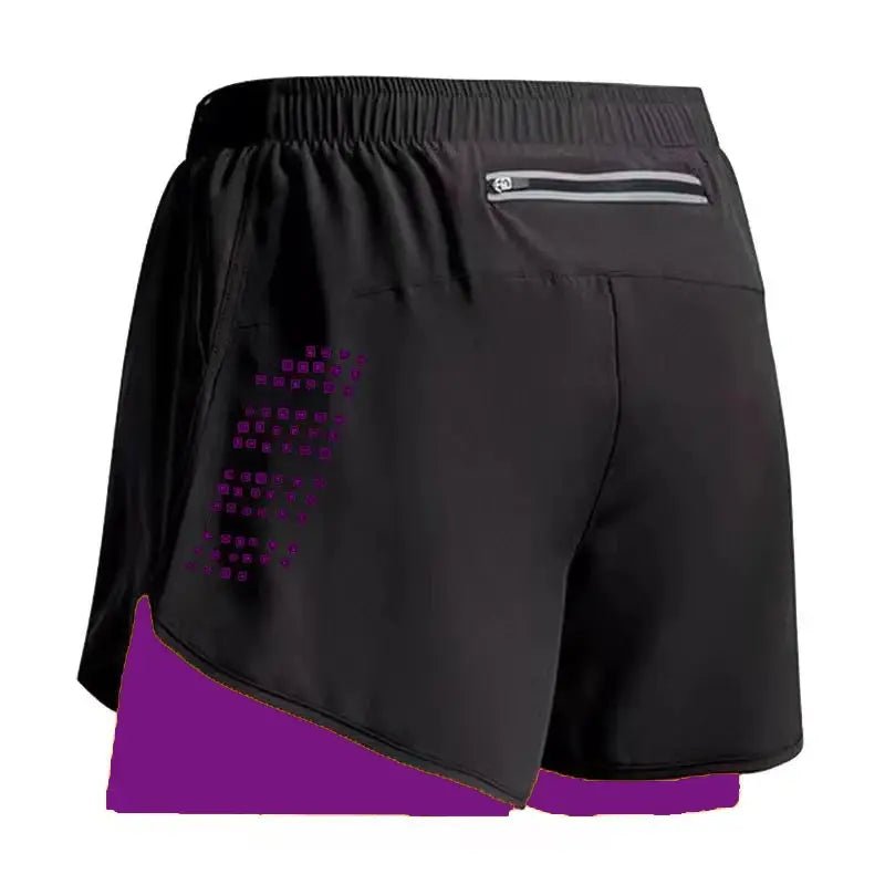 New Men Running Shorts Gym Sports Shorts 2 In 1 Quick Dry Workout Training Gym Fitness Jogging Short Pants Summer Men Shorts - KC’s Way‼️🥊
