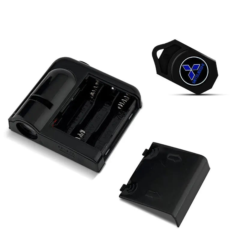 New style fashionable Car LED Courtesy Light Ghost Shadow Projector Emblem Lamp For Mitsubishi Lancer ASX Outlander Pajero Doods - PureGlamSpin