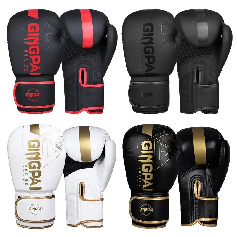 Professional 6/8/10/12/14oz Boxing Gloves PU Muay Thai MMA Profession Kickboxing Adults Sandbag Training Gloves Equipment - KC’s Way‼️🥊