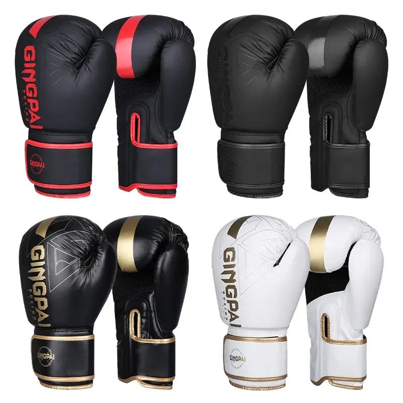 Professional 6/8/10/12/14oz Boxing Gloves PU Muay Thai MMA Profession Kickboxing Adults Sandbag Training Gloves Equipment - KC’s Way‼️🥊
