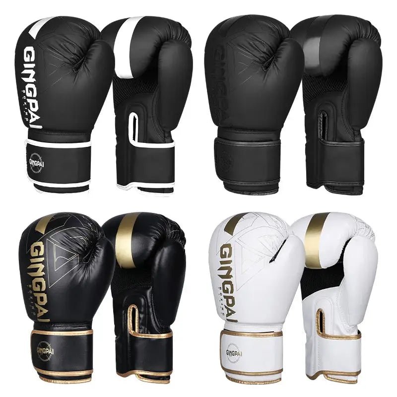 Professional 6/8/10/12/14oz Boxing Gloves PU Muay Thai MMA Profession Kickboxing Adults Sandbag Training Gloves Equipment - KC’s Way‼️🥊