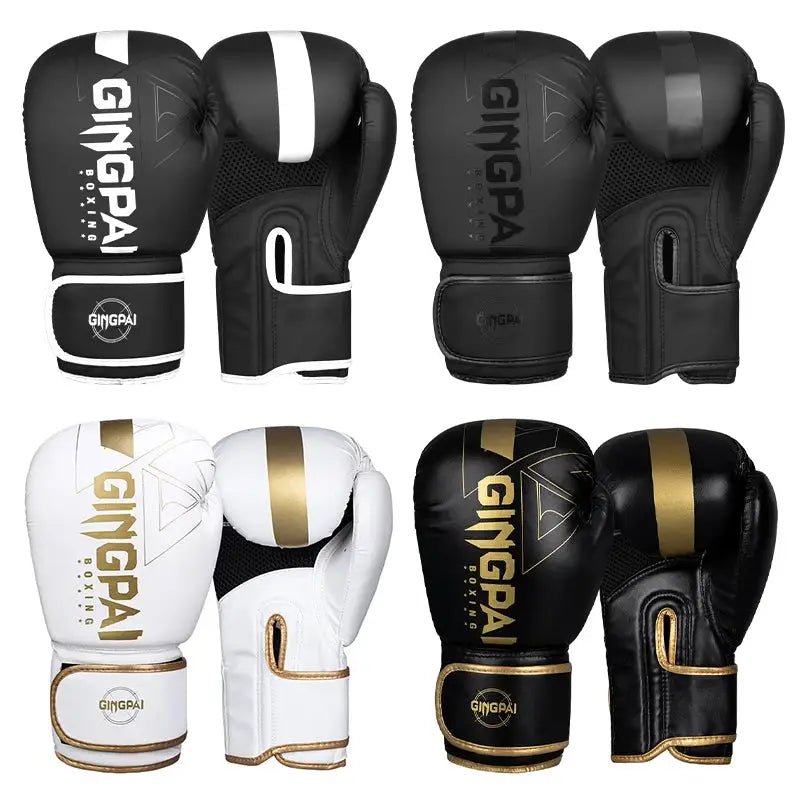 Professional 6/8/10/12/14oz Boxing Gloves PU Muay Thai MMA Profession Kickboxing Adults Sandbag Training Gloves Equipment - KC’s Way‼️🥊