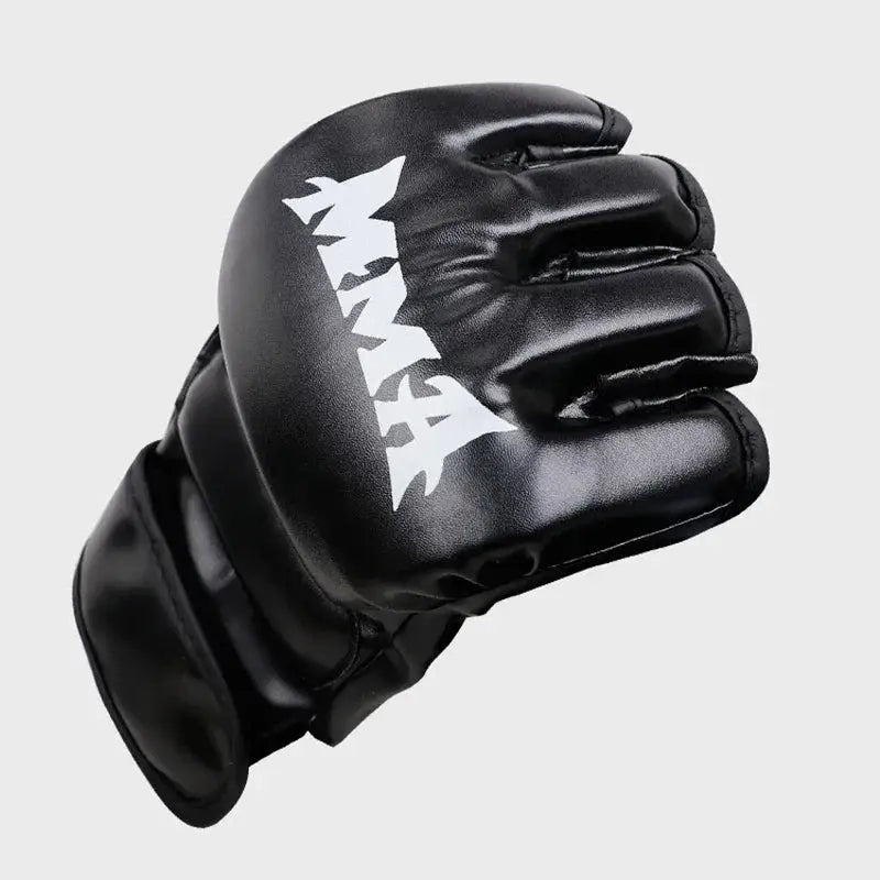 Professional Boxing Training Gloves Half Finger Leather Cushion for Adult Sanda Boxing Training Sandbag Knuckles - KC’s Way‼️🥊