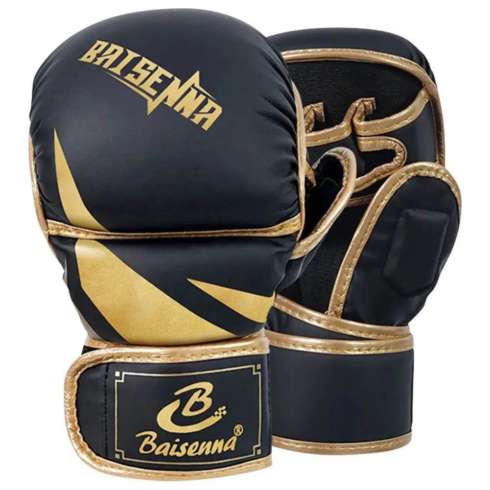Professional MMA Boxing Gloves Half Finger Sandbag Karate Muay Thai Training Gloves PU Adult Kids Thickened Boxing Equipment - KC’s Way‼️🥊