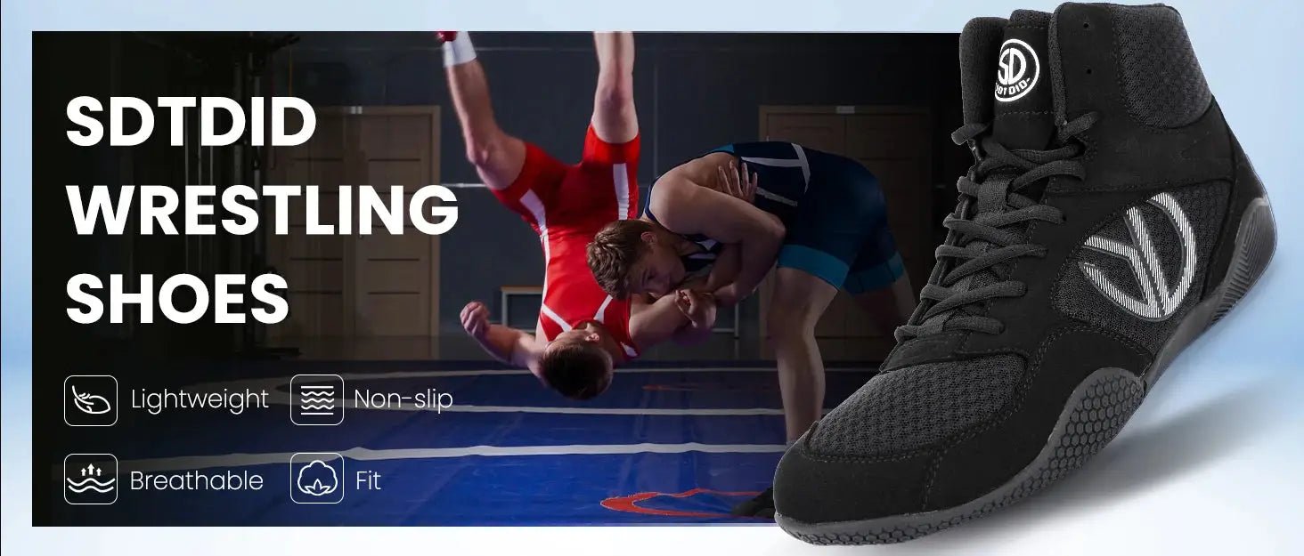 Professional Wrestling Boots Men's Lightweight Fighting Boxing Shoes High Quality Mesh Breathable Boxing Sneakers Big Size 40 - 50 - KC’s Way‼️🥊