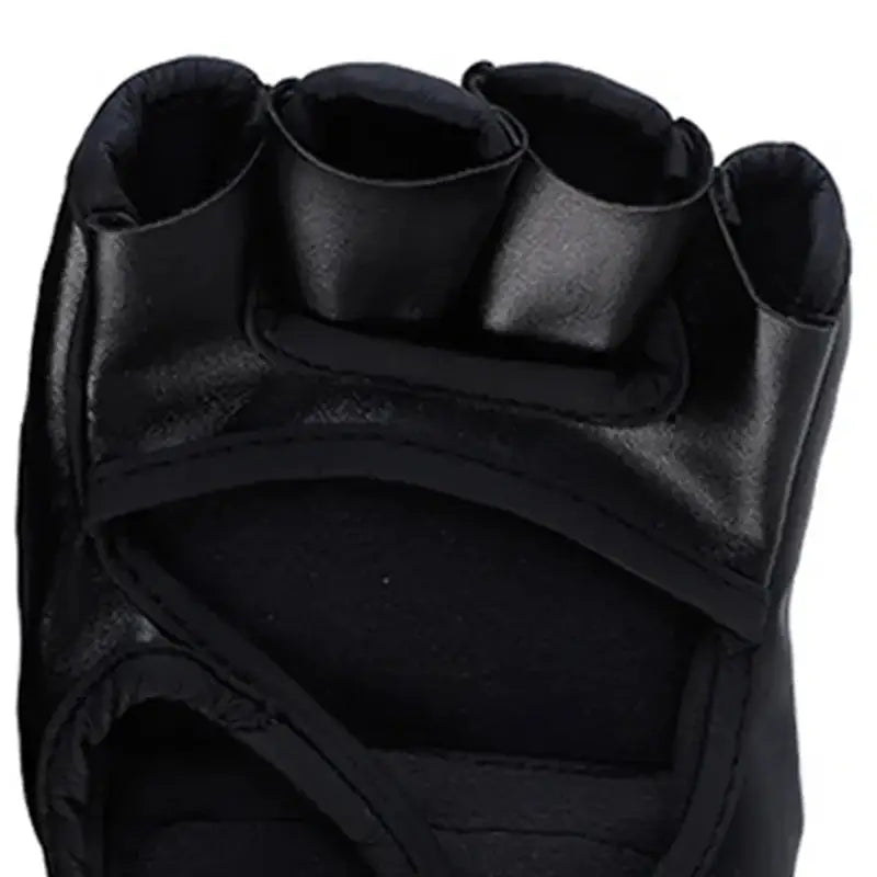 PU Half Finger Boxing Gloves PU Leather MMA Fighting Kick Boxing Gloves Karate Muay Thai Training Workout Gloves Training Gear - KC’s Way‼️🥊