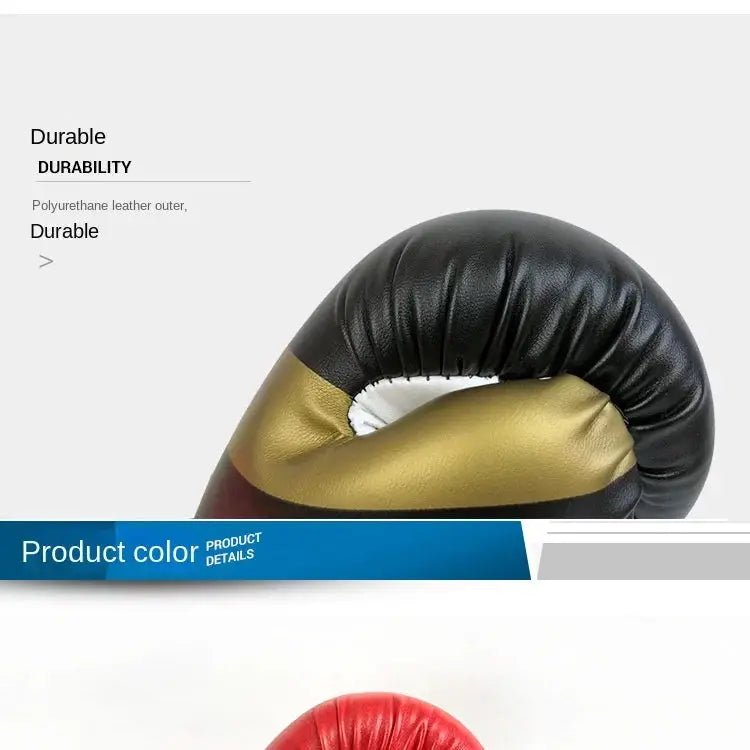PU Leather Breathable Boxing Gloves 6oz/10oz/12oz/16oz Kids Adult Professional Taekwondo Muay Thai Boxing Sanda Training Gloves - KC’s Way‼️🥊