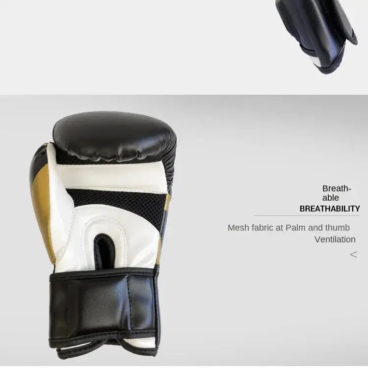 PU Leather Breathable Boxing Gloves 6oz/10oz/12oz/16oz Kids Adult Professional Taekwondo Muay Thai Boxing Sanda Training Gloves - KC’s Way‼️🥊
