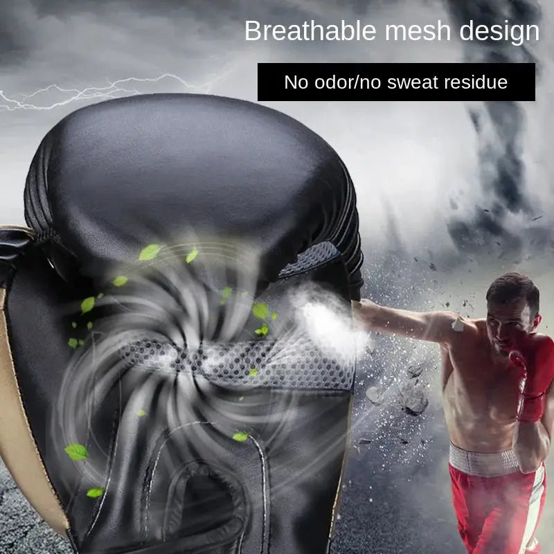 PU Leather Breathable Boxing Gloves 6oz/10oz/12oz/16oz Kids Adult Professional Taekwondo Muay Thai Boxing Sanda Training Gloves - KC’s Way‼️🥊