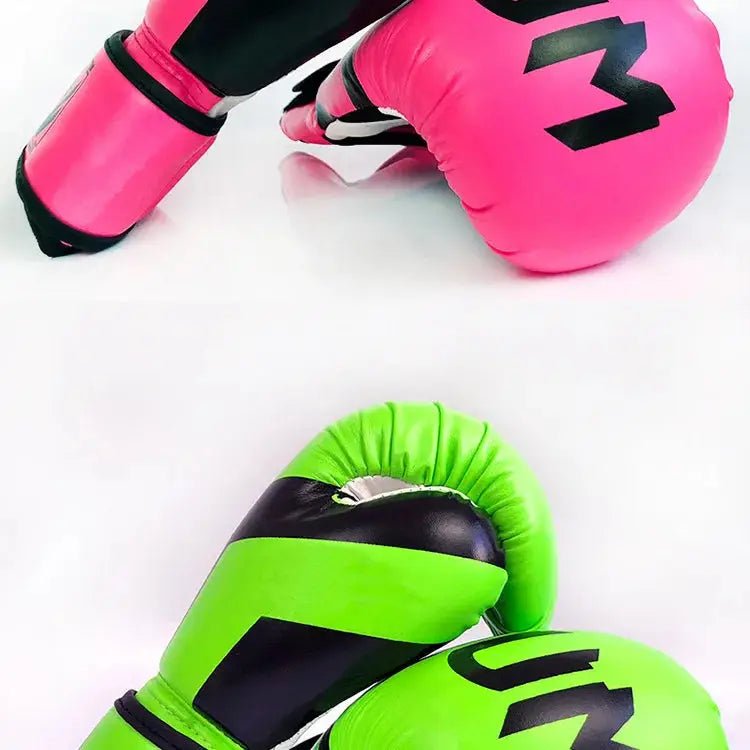 PU Leather Breathable Boxing Gloves 6oz/10oz/12oz/16oz Kids Adult Professional Taekwondo Muay Thai Boxing Sanda Training Gloves - KC’s Way‼️🥊
