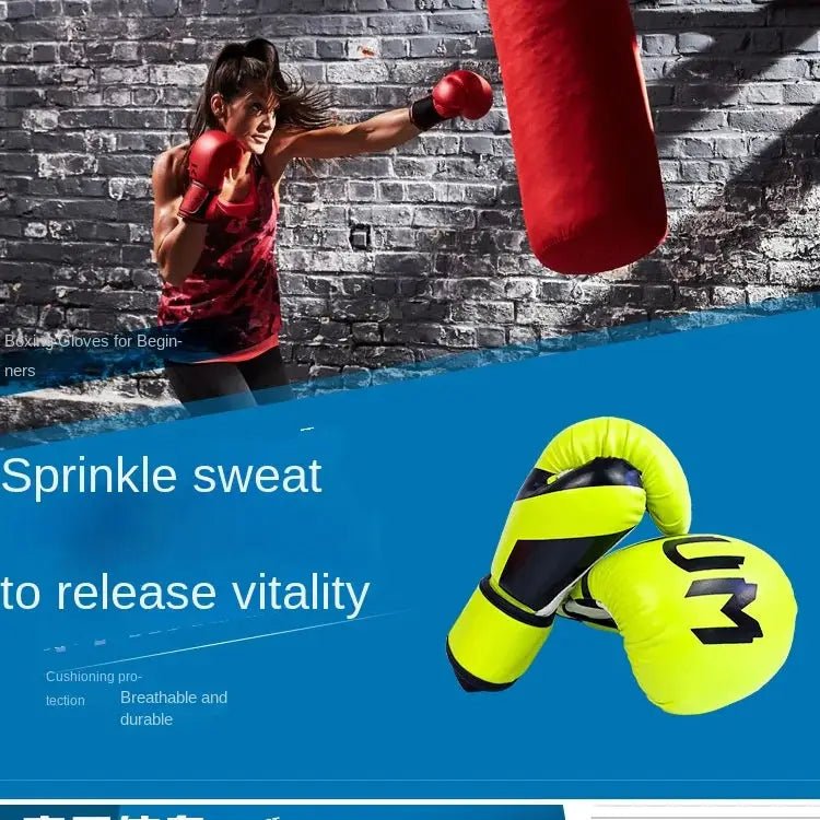 PU Leather Breathable Boxing Gloves 6oz/10oz/12oz/16oz Kids Adult Professional Taekwondo Muay Thai Boxing Sanda Training Gloves - KC’s Way‼️🥊