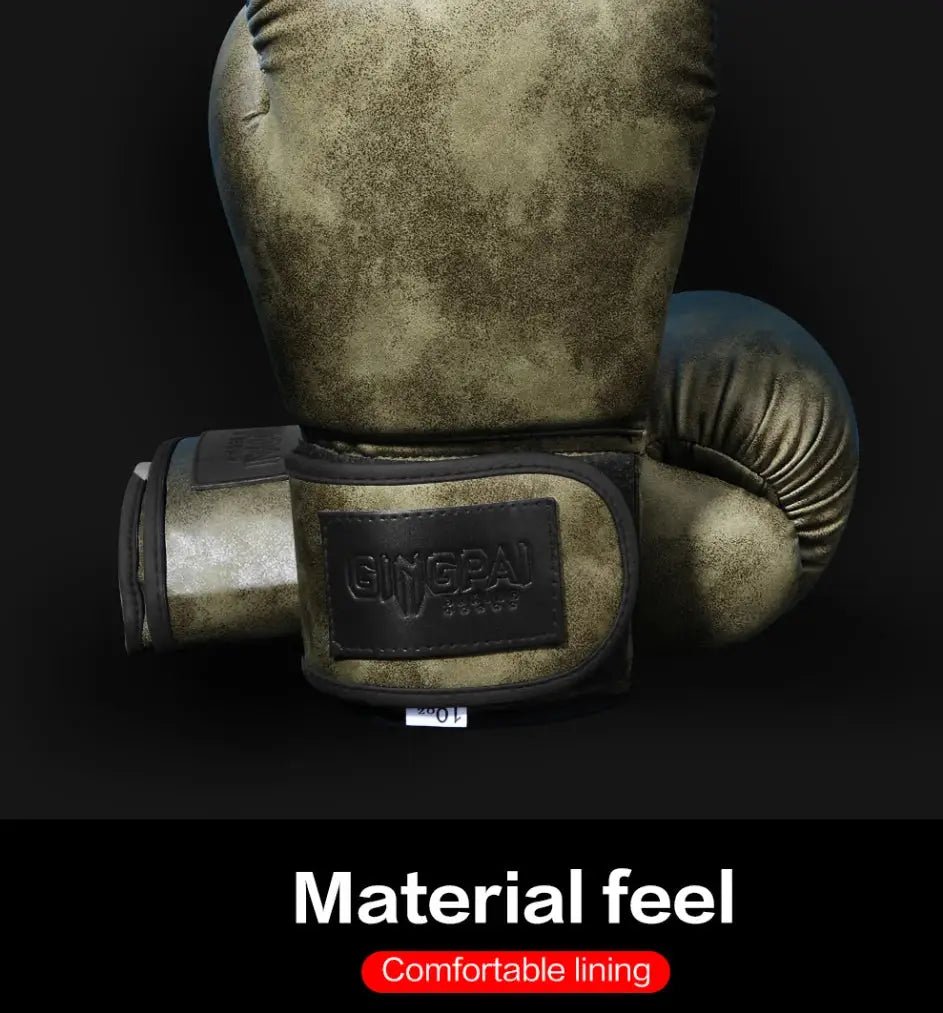 Retro Color Adult Kids Women/Men Boxing Gloves Pu Leather MMA Muay Thai Boxe De Luva Mitts Sanda GYM Equipment 6 8 10 12OZ Boks - KC’s Way‼️🥊