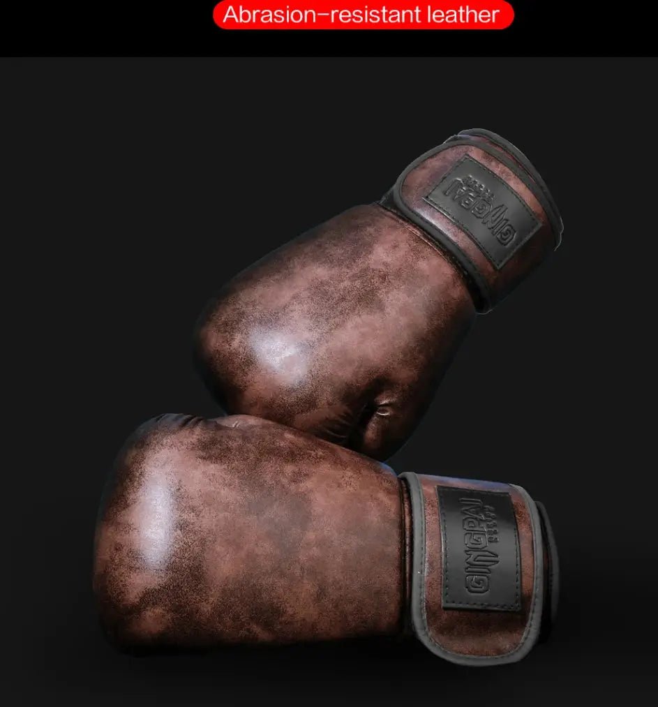 Retro Color Adult Kids Women/Men Boxing Gloves Pu Leather MMA Muay Thai Boxe De Luva Mitts Sanda GYM Equipment 6 8 10 12OZ Boks - KC’s Way‼️🥊