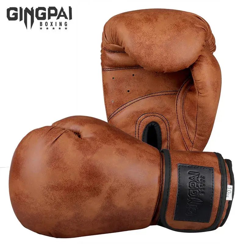 Retro Color Adult Kids Women/Men Boxing Gloves Pu Leather MMA Muay Thai Boxe De Luva Mitts Sanda GYM Equipment 6 8 10 12OZ Boks - KC’s Way‼️🥊