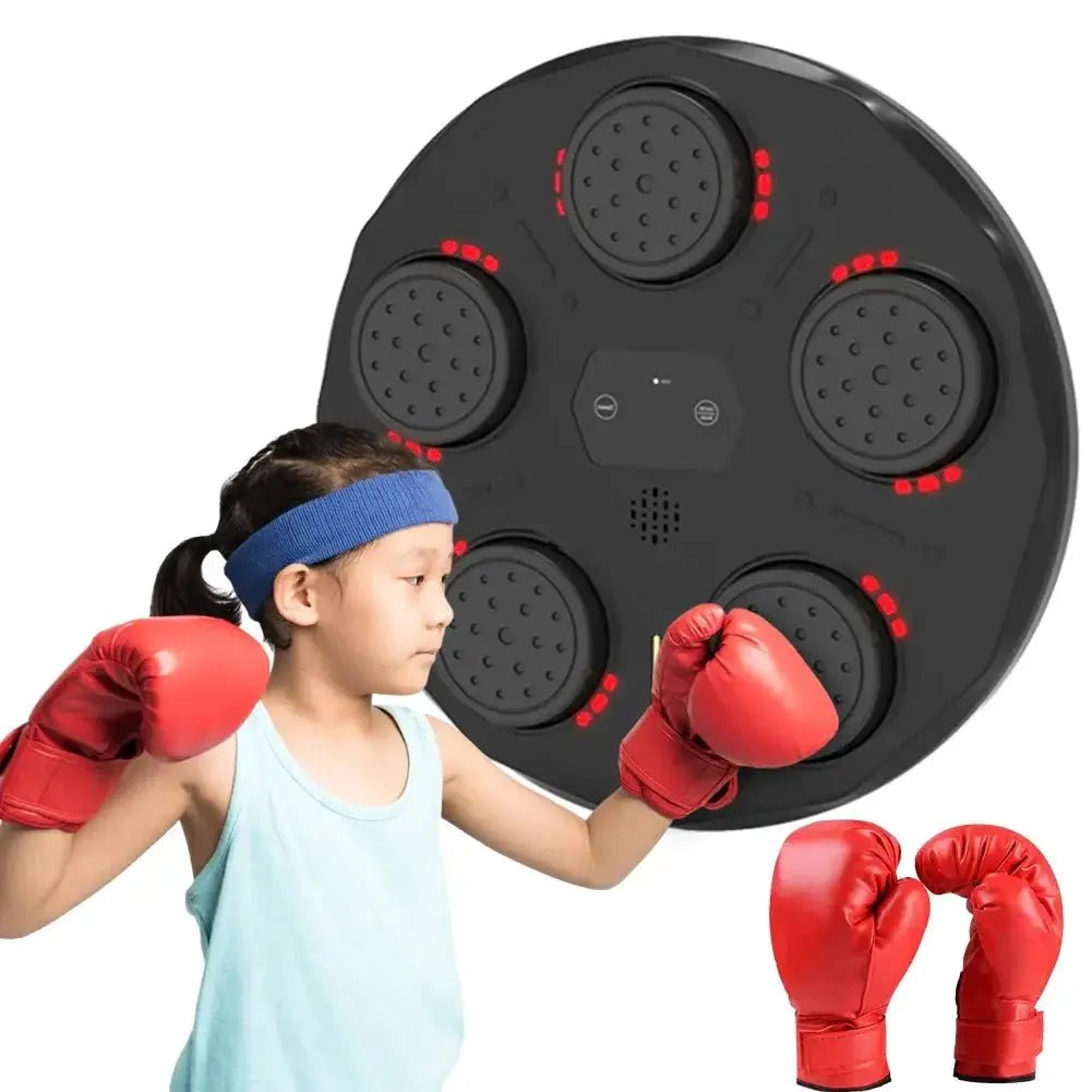 Smart Music Boxing Machine With Boxing Gloves Wall - Mounted Punching Trainer For Adult Kid Bluetooth - compatible Boxing Equipment - KC’s Way‼️🥊