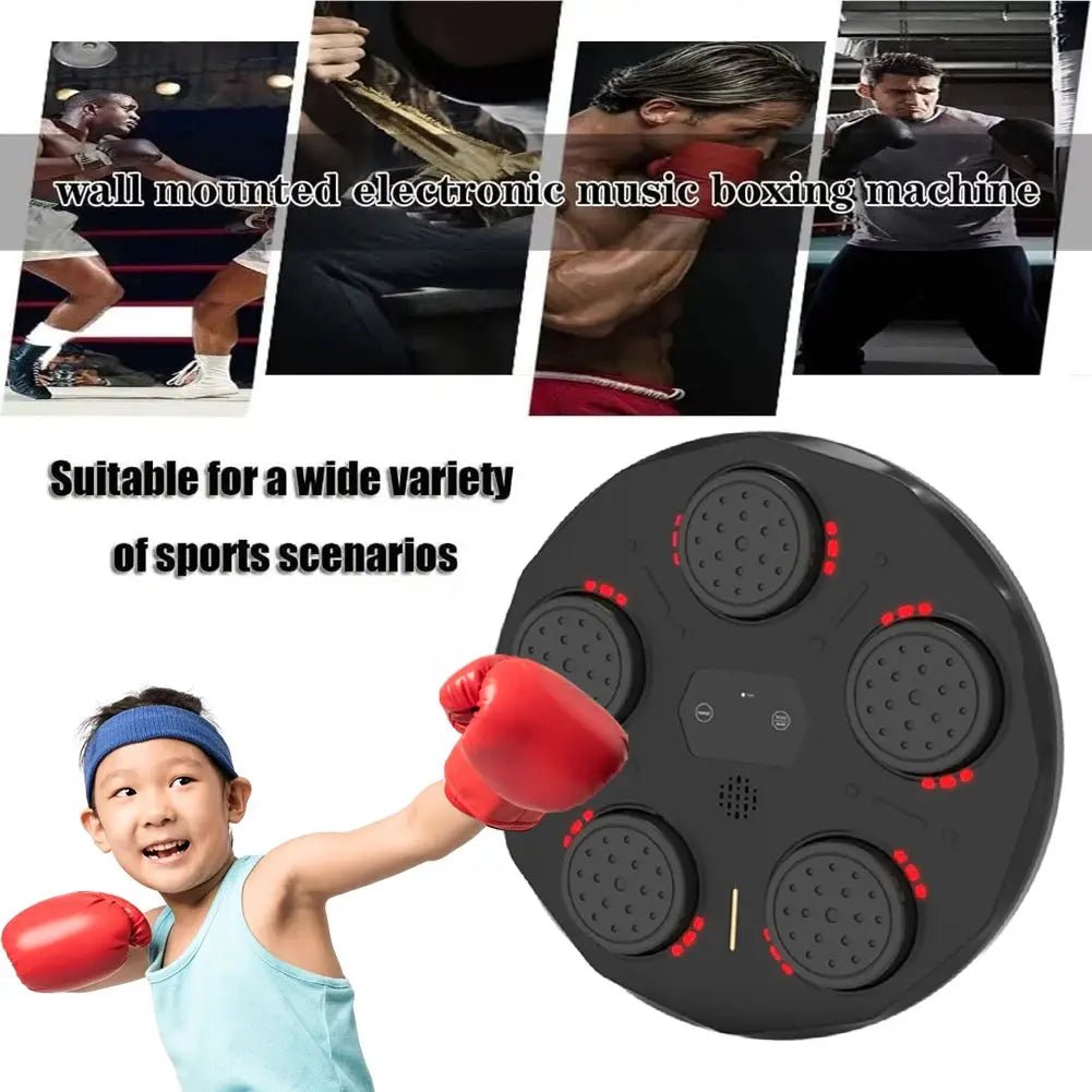 Smart Music Boxing Machine With Boxing Gloves Wall - Mounted Punching Trainer For Adult Kid Bluetooth - compatible Boxing Equipment - KC’s Way‼️🥊