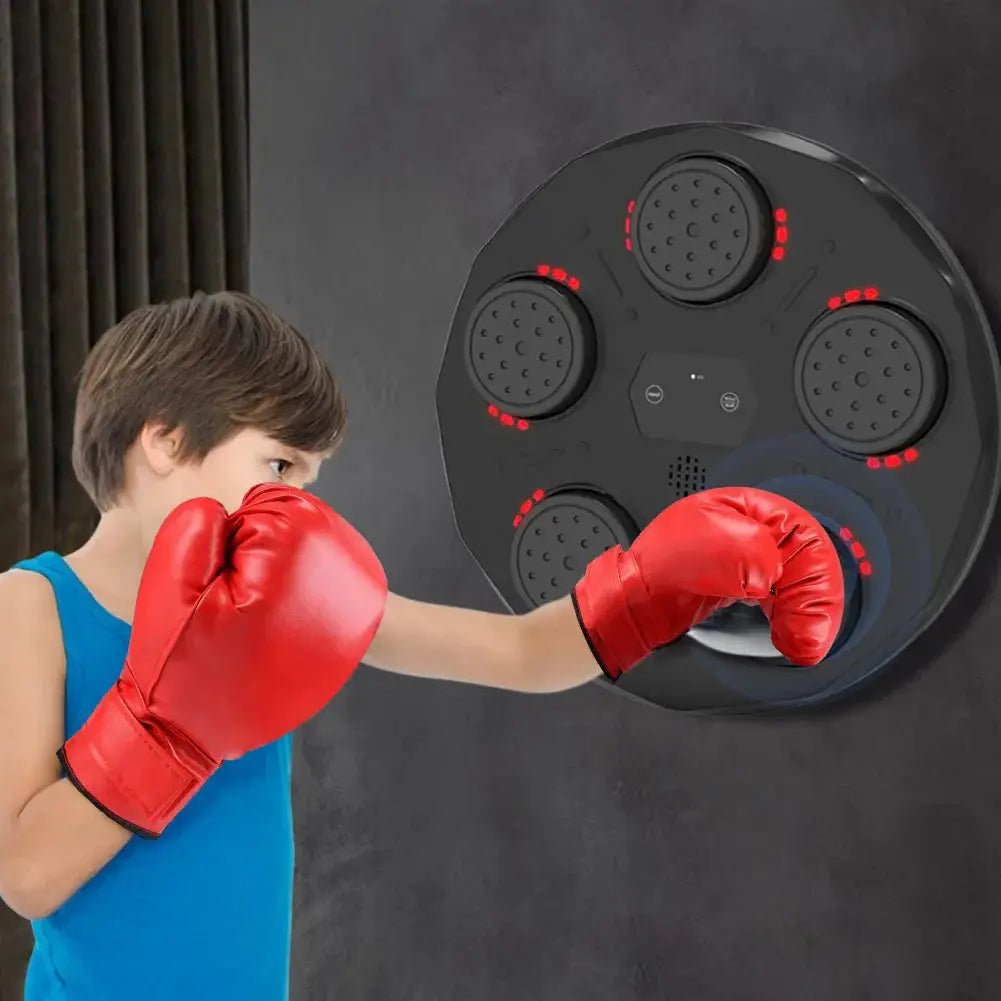 Smart Music Boxing Machine With Boxing Gloves Wall - Mounted Punching Trainer For Adult Kid Bluetooth - compatible Boxing Equipment - KC’s Way‼️🥊