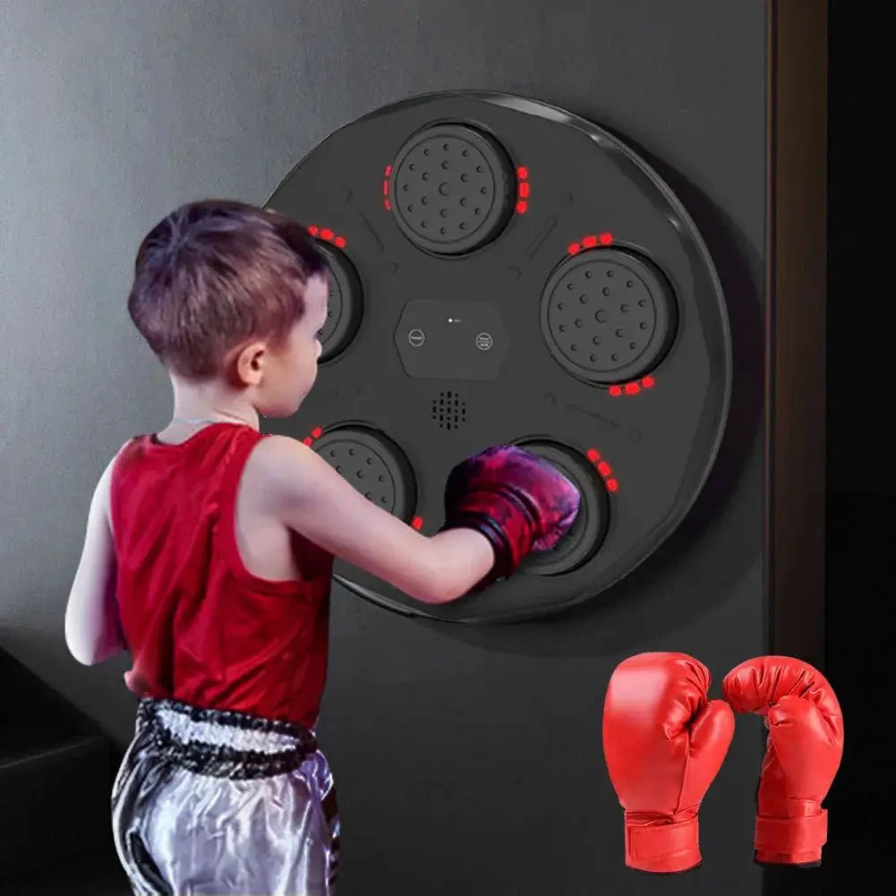 Smart Music Boxing Machine With Boxing Gloves Wall - Mounted Punching Trainer For Adult Kid Bluetooth - compatible Boxing Equipment - KC’s Way‼️🥊