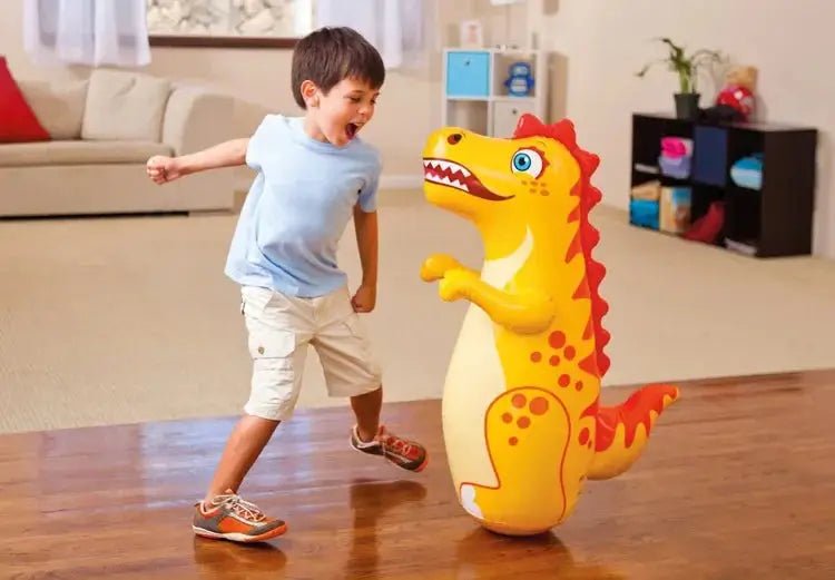 Tumbler Boxing Inflatable Punching Bag Boys Games Sport Toys Inflatable Dinosaur Tumbler Toy - KC’s Way‼️🥊