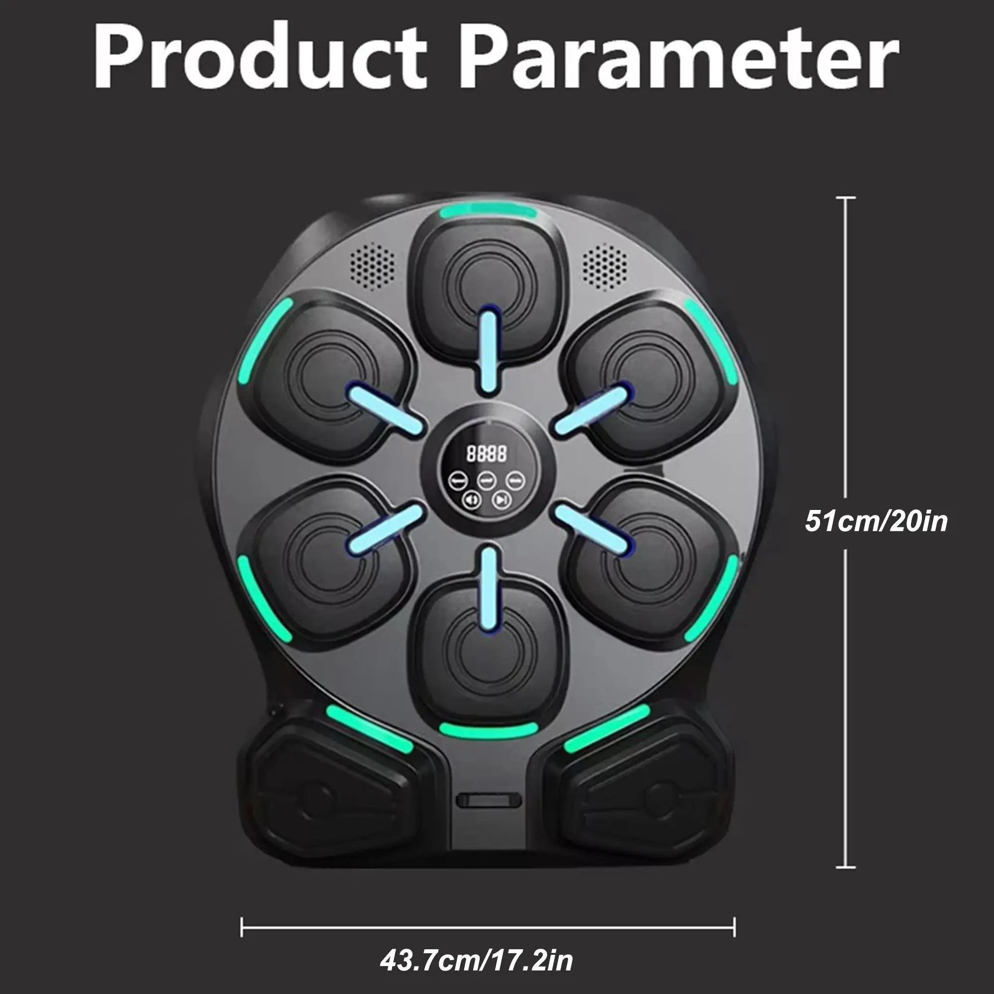 Wall Mounted Music Boxing Machine, Smart Bluetooth Boxing Machine with Boxing Gloves Workout Punching Equipment for Adults Kids - KC’s Way‼️🥊