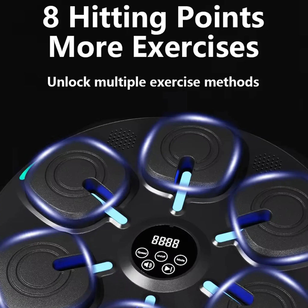 Wall Mounted Music Boxing Machine, Smart Bluetooth Boxing Machine with Boxing Gloves Workout Punching Equipment for Adults Kids - KC’s Way‼️🥊