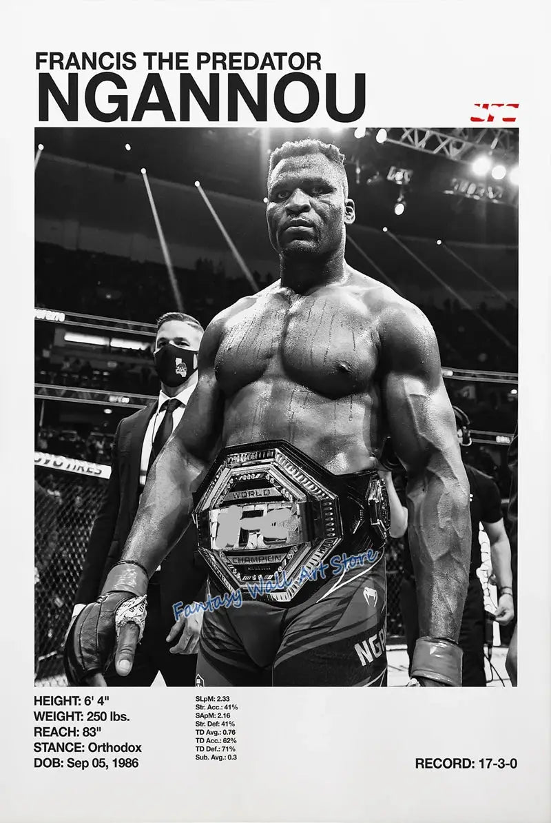 World Famous Boxing Players The Best Boxing Athlete Minimalist Black and White Poster Canvas Painting Wall Pictures Home Decor - KC’s Way‼️🥊