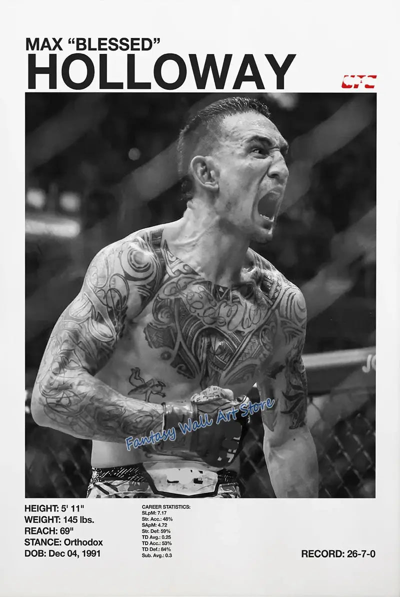 World Famous Boxing Players The Best Boxing Athlete Minimalist Black and White Poster Canvas Painting Wall Pictures Home Decor - KC’s Way‼️🥊