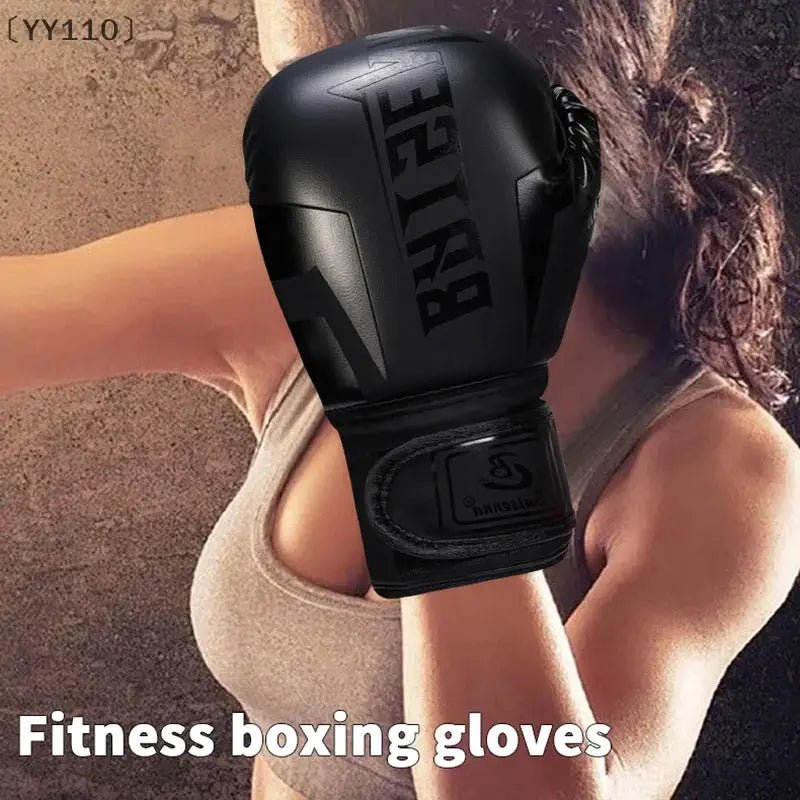 〔YY110〕1 Paie 6 Oz 10 Oz Boxing Gloves Wear - resistant PU Leather Training Gloves - KC’s Way‼️🥊