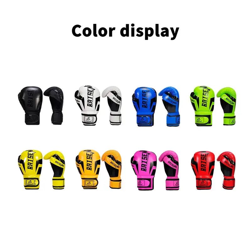 〔YY110〕1 Paie 6 Oz 10 Oz Boxing Gloves Wear - resistant PU Leather Training Gloves Good Toughness Humanized Design Punching Gloves - KC’s Way‼️🥊