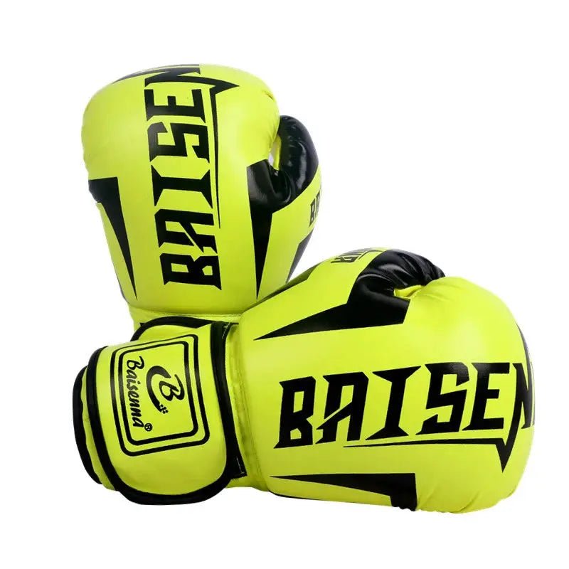 〔YY110〕1 Paie 6 Oz 10 Oz Boxing Gloves Wear - resistant PU Leather Training Gloves Good Toughness Humanized Design Punching Gloves - KC’s Way‼️🥊